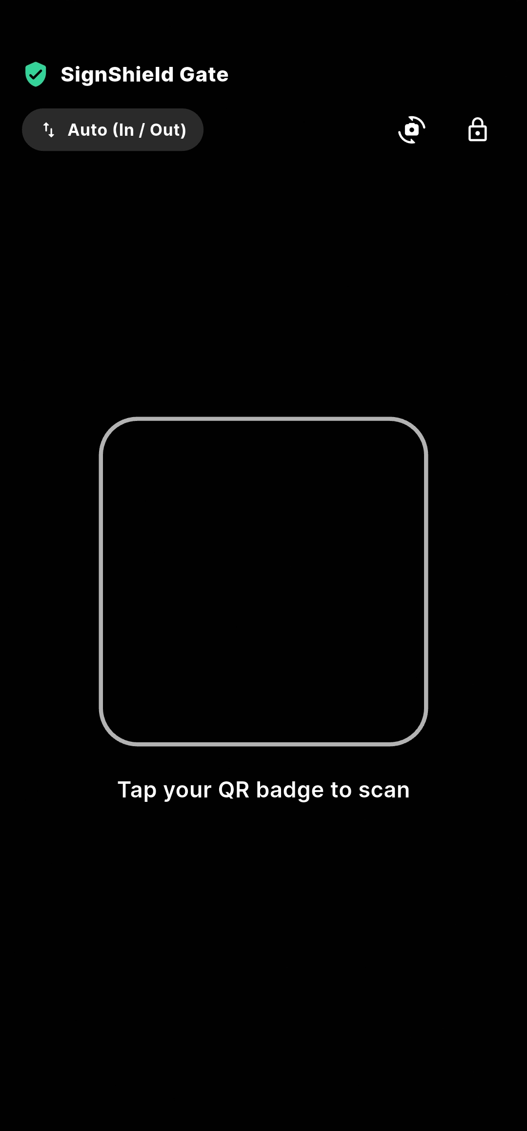 SignShield app screen
